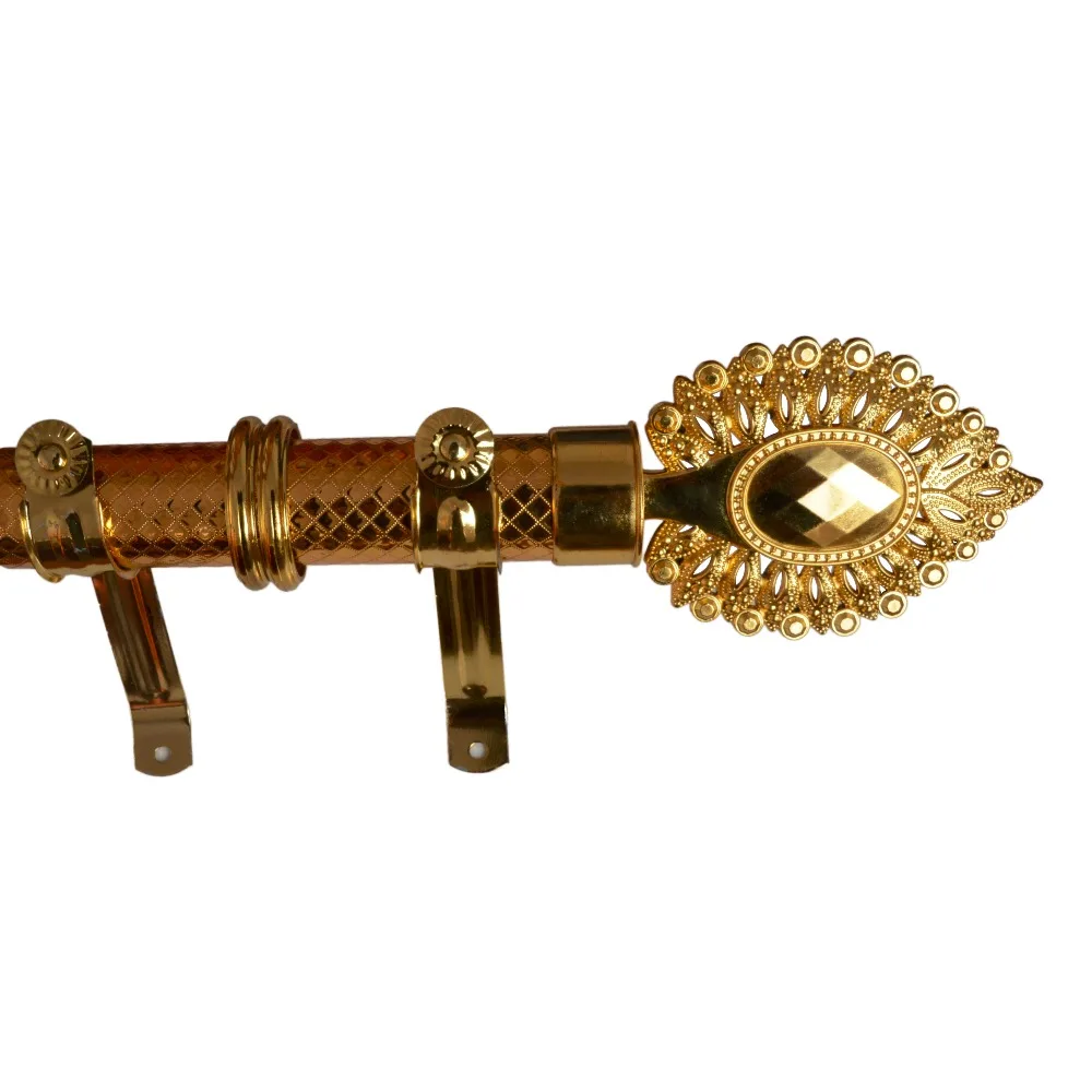 
35mm iron curtain rods and accessories brackets caps and rings 