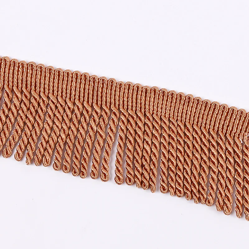 Best Selling 9CM Gold Bullion Tassel Fringe Trim For Curtain Accessories