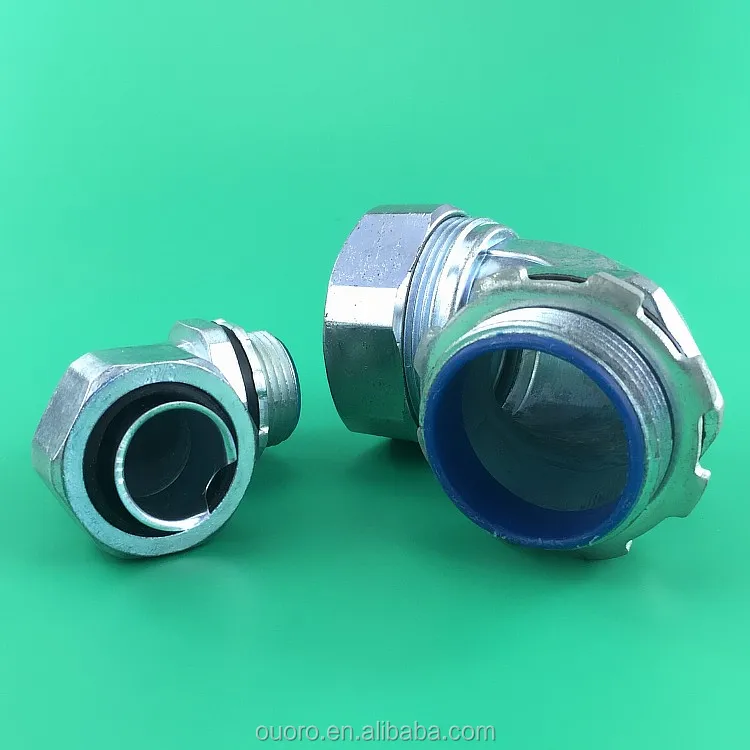 OUORO 25mm G1 DWJ Metal Conduit 90 degree Elbow Connectors