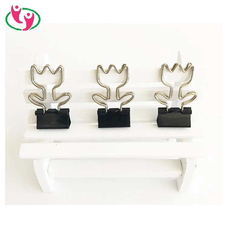 Lovely Potted Plant Flower Shaped Binder Clip