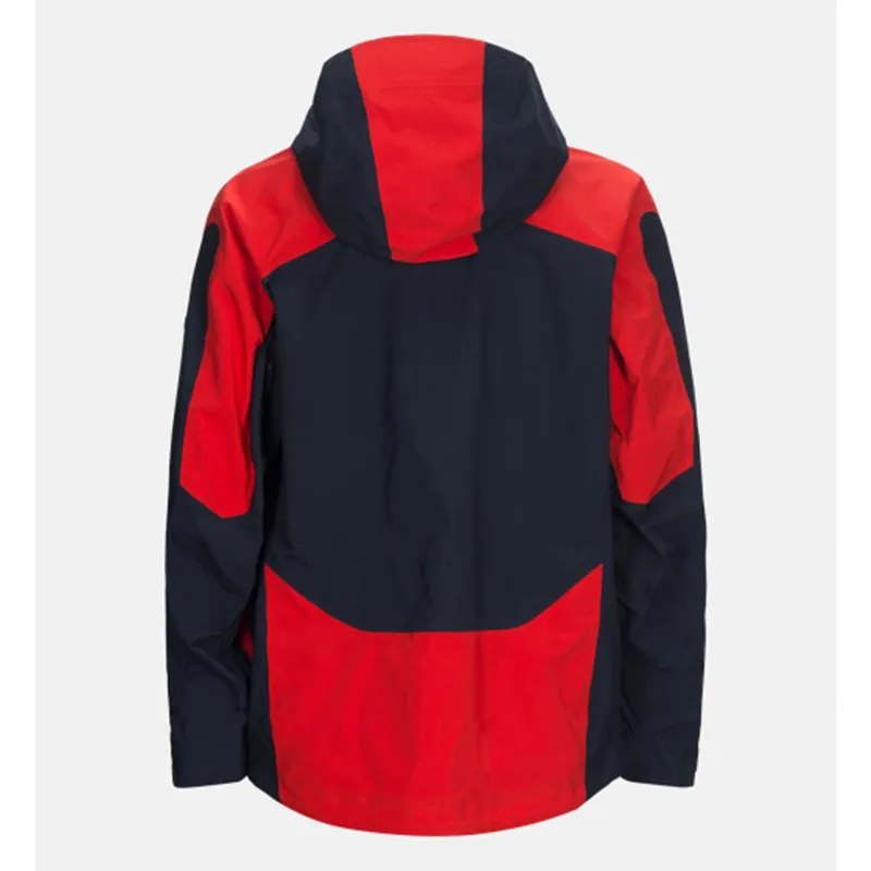 High End Mens Waterproof 10000mm Seamless Vertical Shell Ski Jacket For Winter