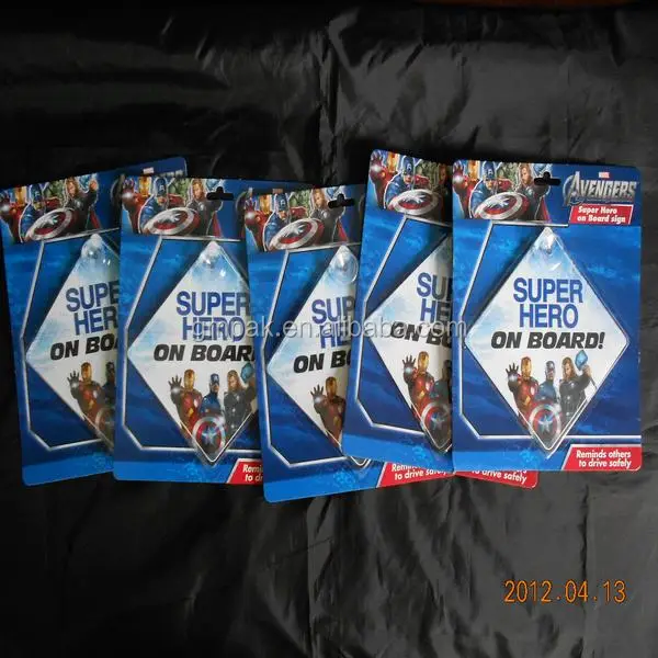 
Plastic Baby On Board PVC Suction Cup Car Window Sign Car Sticker 