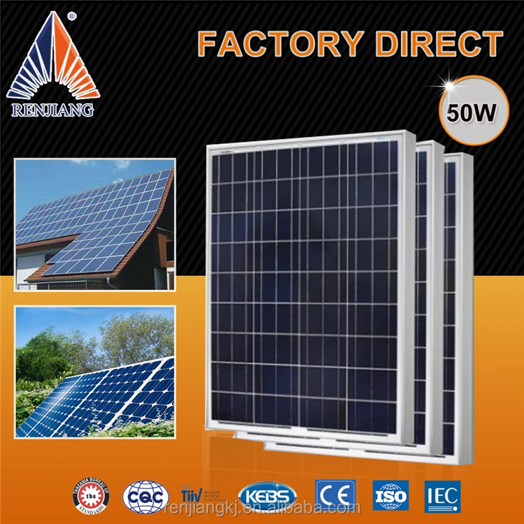 
Protective Cover price per watt 1000V Maximum System Voltage 50w solar panel price india 