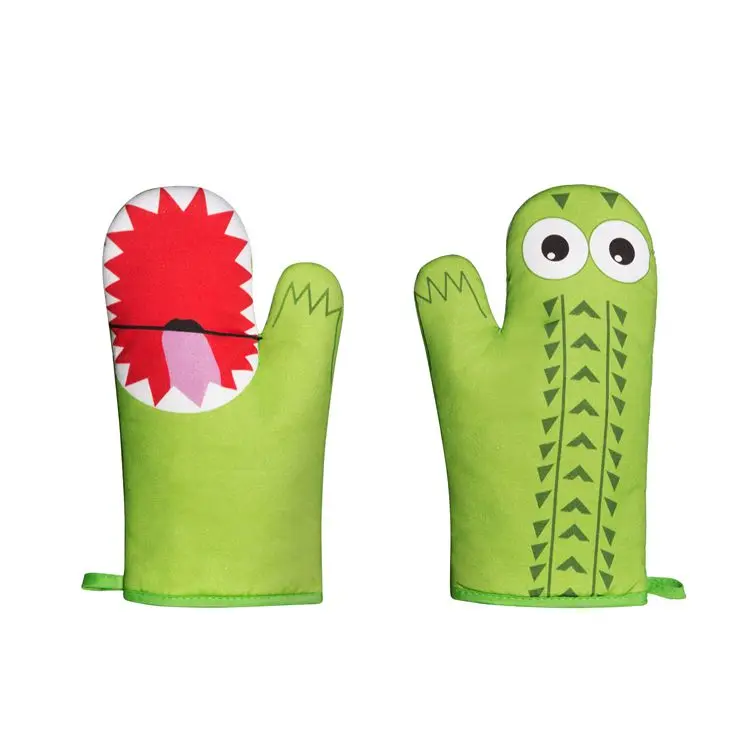 
Custom design 100% cotton digital printed oven glove oven mitt 
