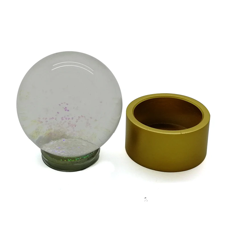 
Custom made cheap reisn/plastic diy empty snow globe kit 