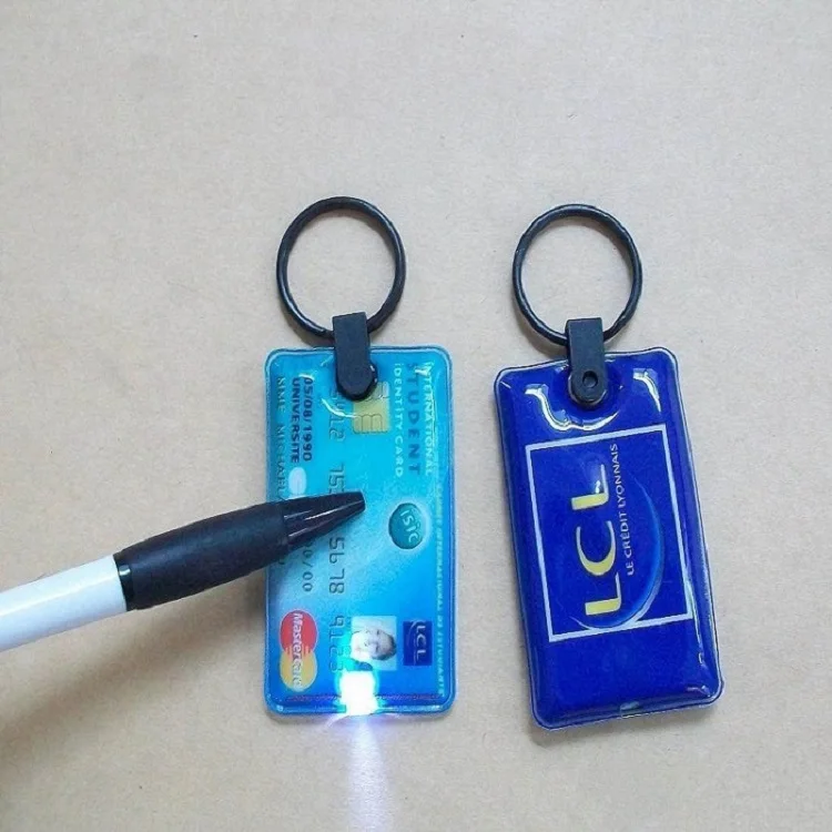 OEM Factory Bmw Quote Cob Led Bottle Keychain With Customized CMYK Printing Shape