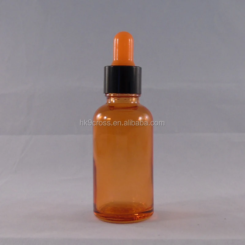 
orange color glass dropper bottle 1oz 30ml orange color essential oil bottle 
