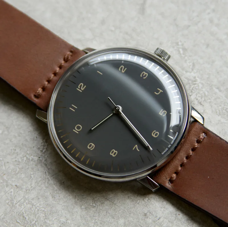 super slim brand automatic watches with domed glass for men wrist watches