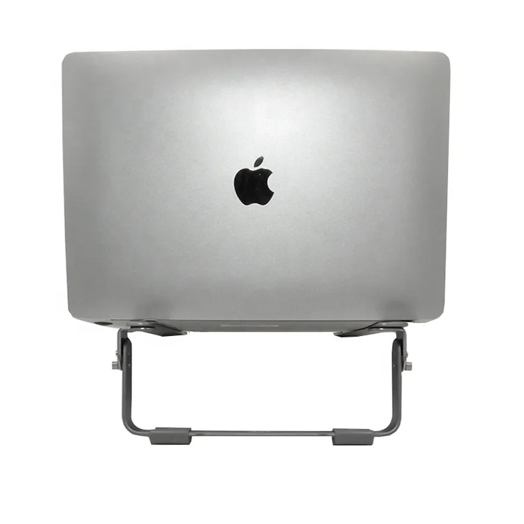 Good Stability Persevere Laptop Portable Stand Aluminum Silver Laptop Stand
