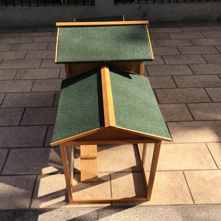 
Hot outdoor leisure real wood rabbit cage wooden chicken coop 