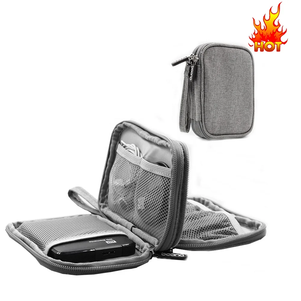 Small Electronics Accessories Travel Organizer Storage Bag for Hard Disk and USB Cable