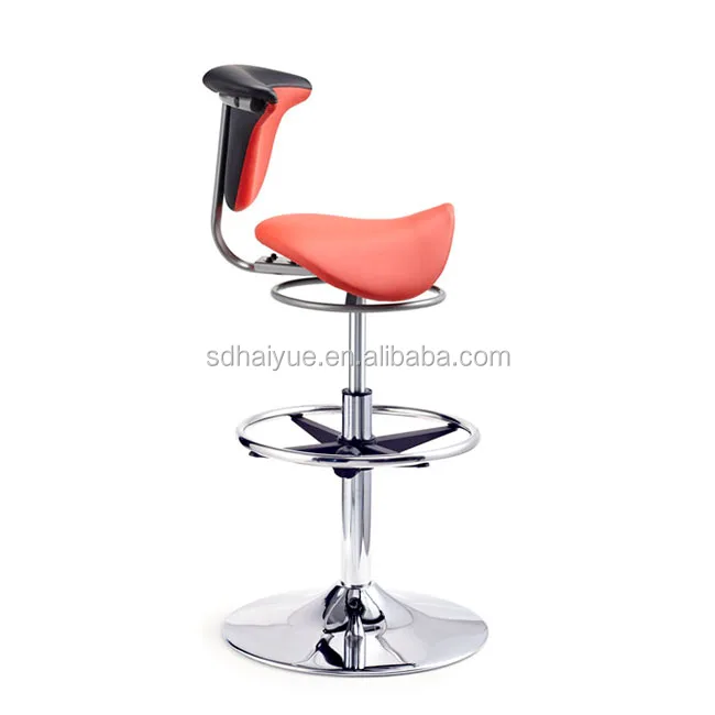 Saddle Seat High Bar stool Chair With Foot Step HY1037-1H