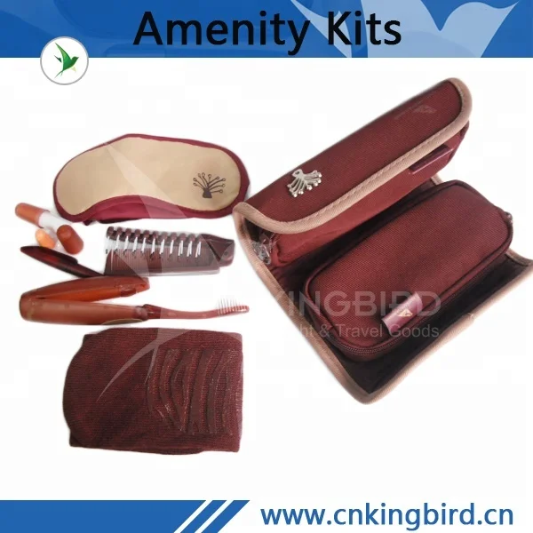 Outdoor disposable used first class amentity kits