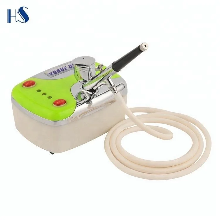 HS08-3AC-SK Black Mini Airbrush Compressor Kit For Cake Decorating And Baking Hobby