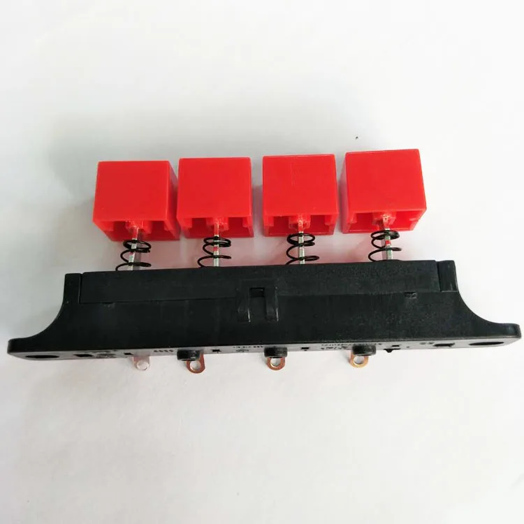 Towei factory supply fan piano switch 4 key 3 speed electric fan color push button Keyboard Switches