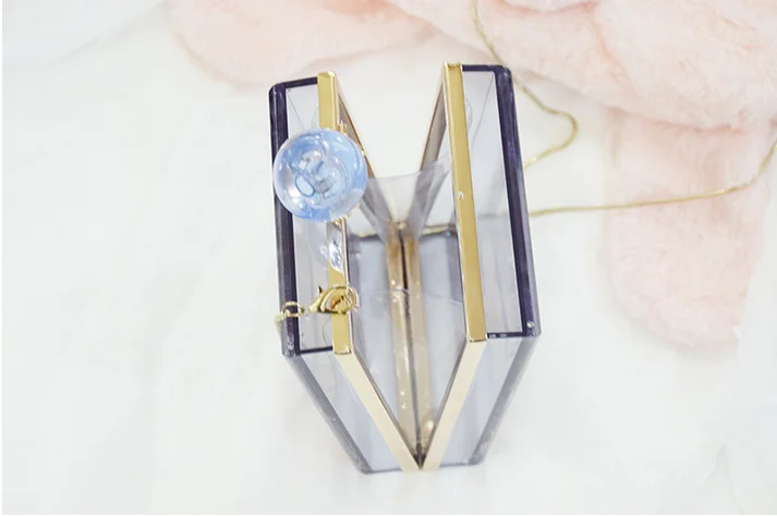 Wholesale alibaba acrylic sequins liquidsand acrylic clutch evening bag