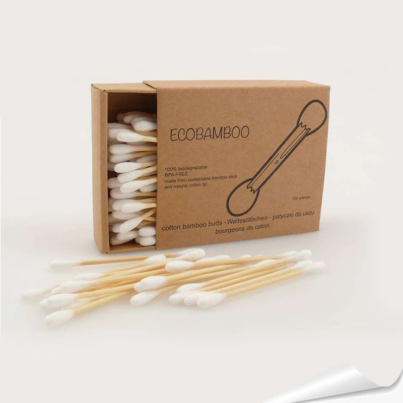 2020 eco-friendly bamboo cotton buds for daily use