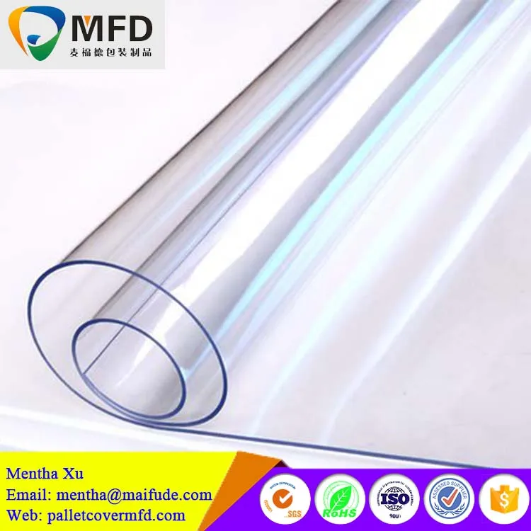 
2018 hot new products 1mm price super clear color roll soft pvc film 