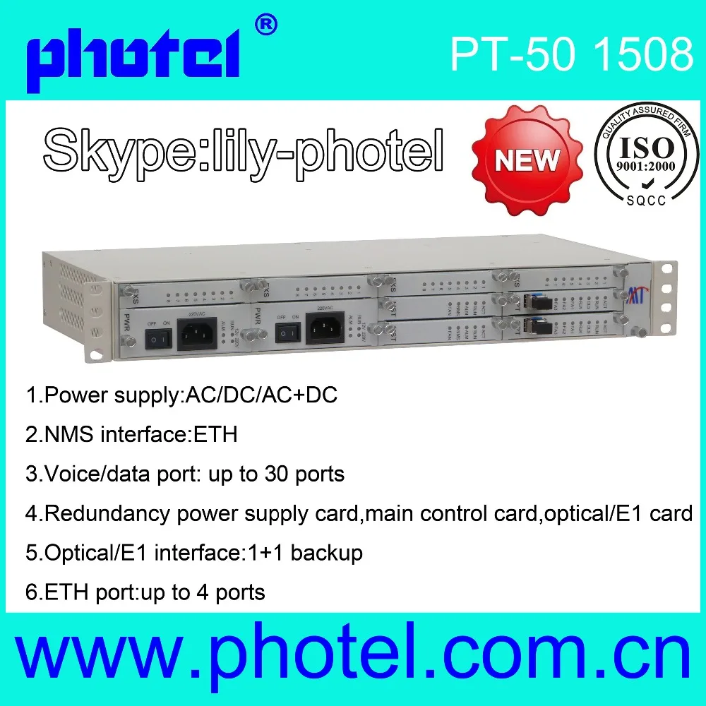 
1~30ch FXO/FXS to Fiber, Phone over Fiber PCM Multiplexer 