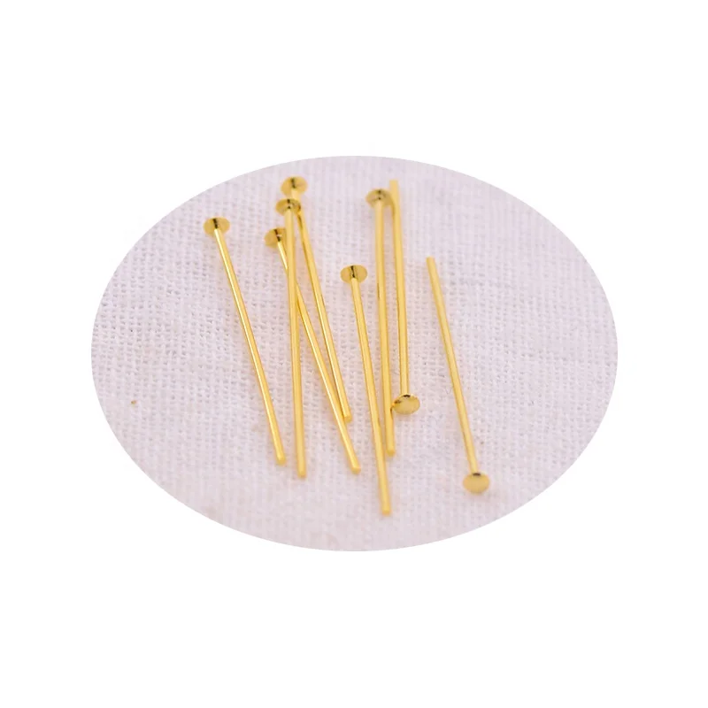 Изготовление серег Аксессуары 23 мм Золотая круглая шпилька