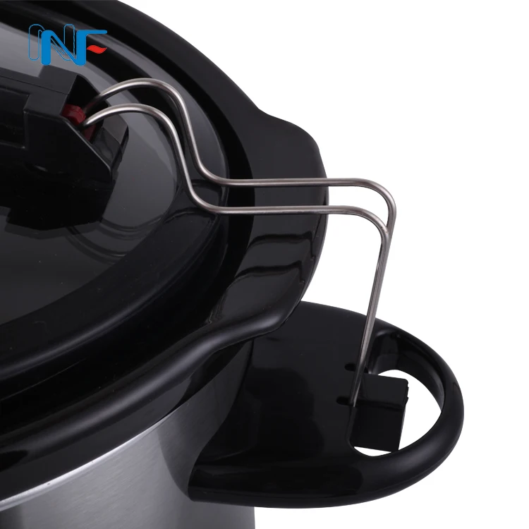 Replacement Stoneware Crock Pot Hinged Lid Digital Electric Extra Large Capacity Manual Oval 7 Quart Cheap on Sale Slow Cooker