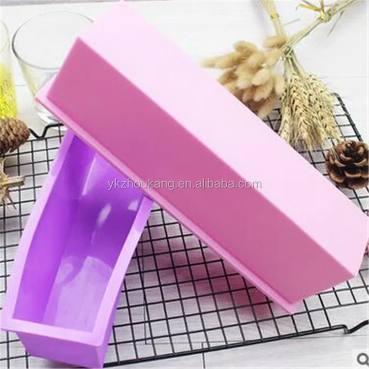 1.2KG 1200ML rectangle silicone handmade soap mold large