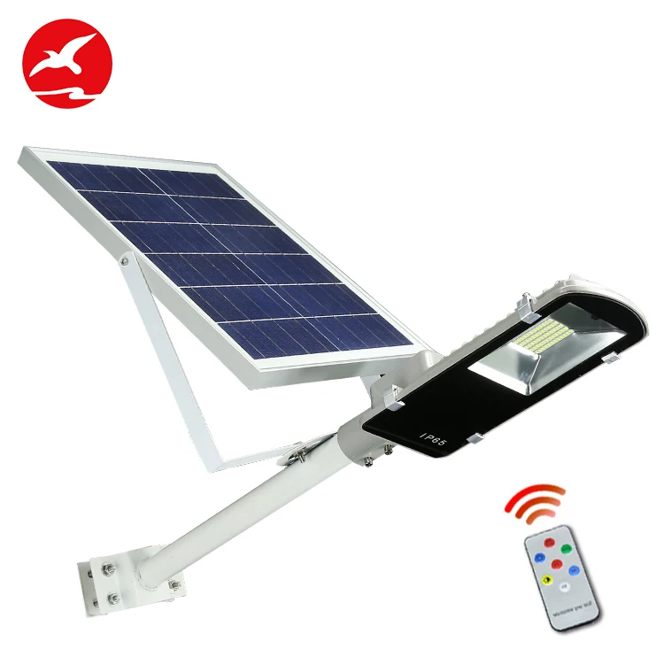Aluminum Housing dimmable remote control ip65 10 20 25 30 35 45 50 watt solar Led street light