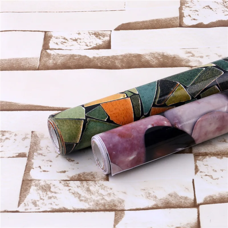 
Furniture decorative pvc self adhesive marble grain 3d wallpaper film vinyl wall sticker 