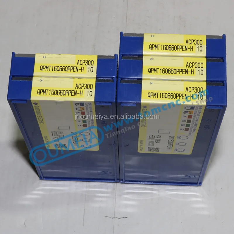Hot sale Sumitomo QPMT inserts milling cutting blades QPMT160660PPEN-H ACP300