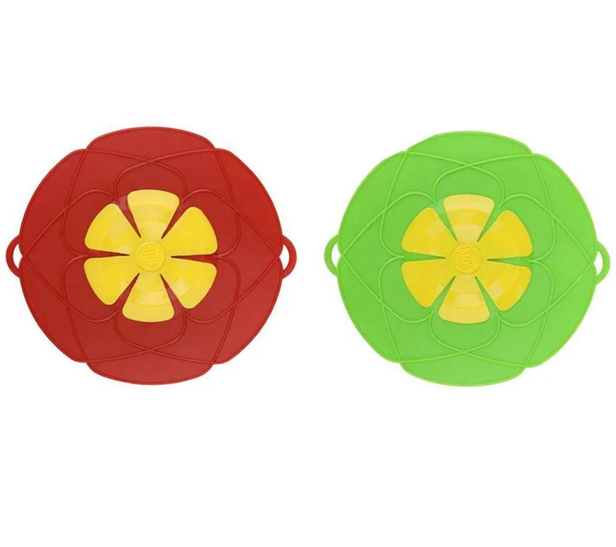High quality Multi-function Spill Stopper Lid Cover ,Boil Over Safeguard Silicone Spill Stopper Pot Pan Lid