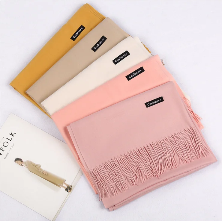 Hot selling 250g sub-thread 39 colors available fashion solid color muslim women pashmina scarf shawl scarf hijab