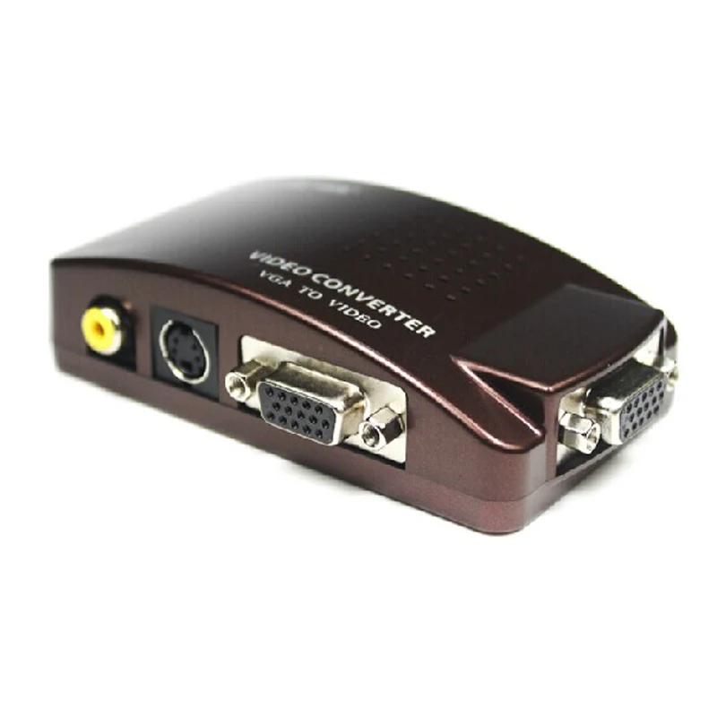 Высокое качество VGA к AV Видео Конвертер Адаптер для ПК к ТЕЛЕВИЗОРУ