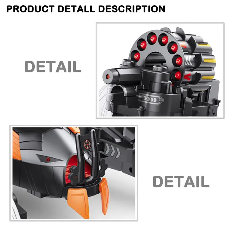 Дистанционное управление стрельба четырехколесная колесница RC боевой робот игрушки
