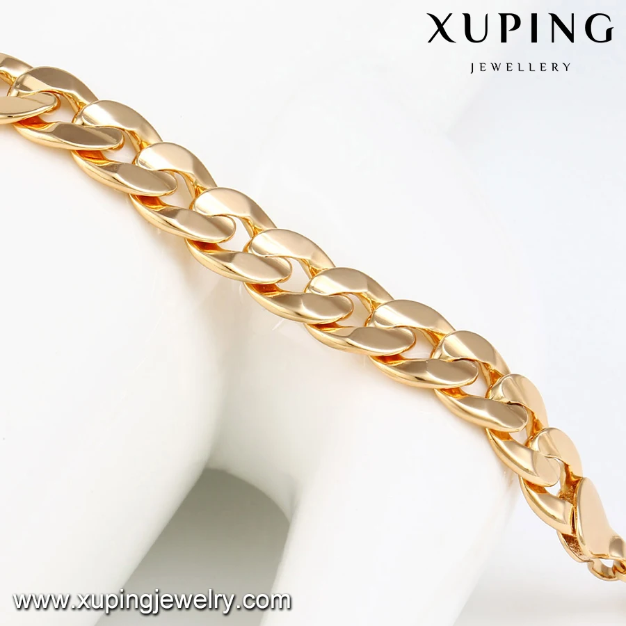 43192-Xuping Очаровательная Мужская цепочка 18k позолоченное ожерелье