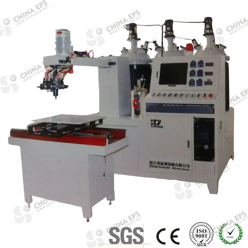 China polyurethane pu air filter casting machine manufacturing