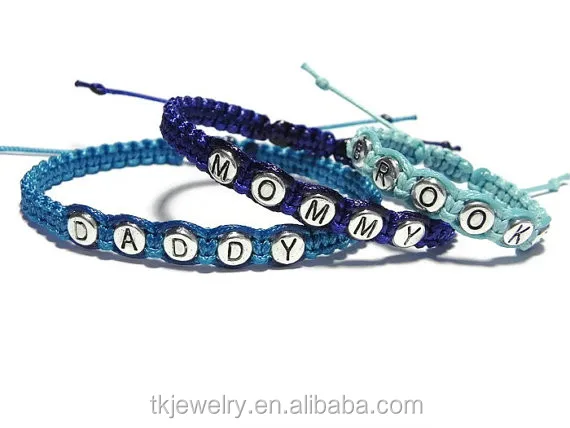 Fashion Family Bracelets Matching Personalized Bracelet Jewelry Daddy, Mommy ,Baby Couple Bracelet