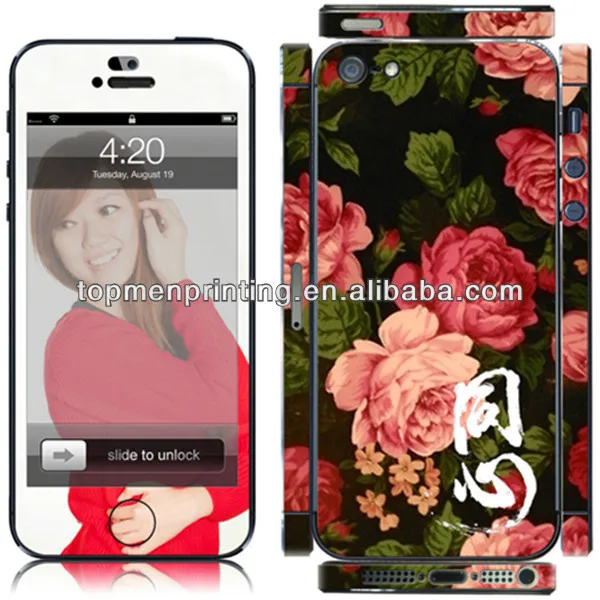 Nice Flower Design Skin For iPhone Case Sticker