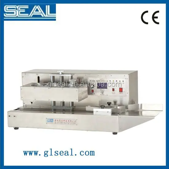 
automatic continuous band sealer machine for plastic bottle 