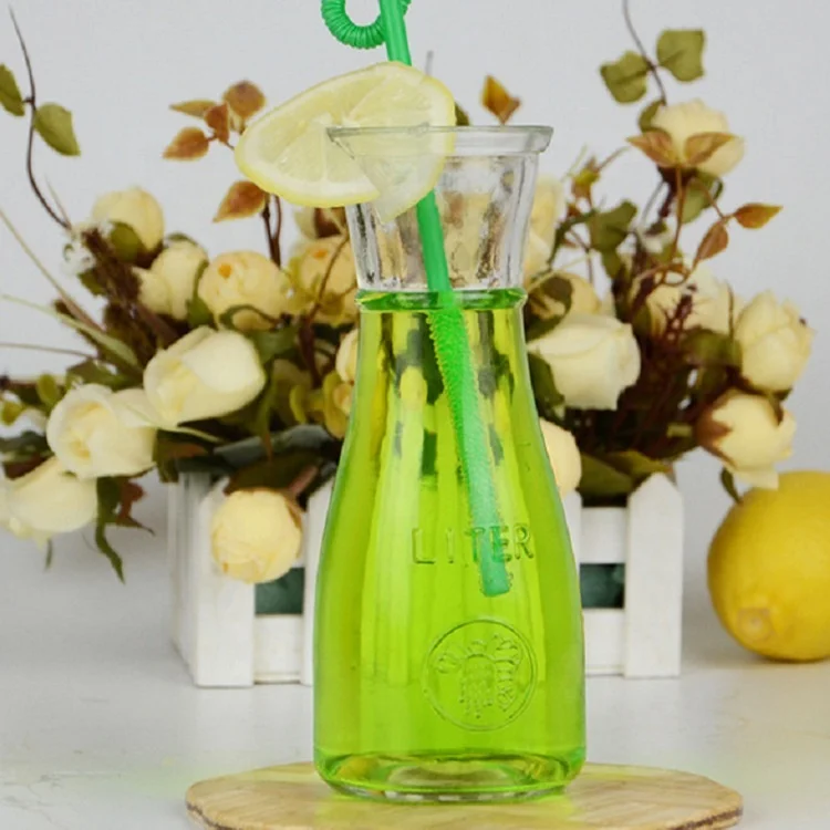 250ml 500ml 750ml 1000ml Beverage Glass Bottle Juice Beverage Packaging Bottle With Stainless Steel Swing Top Cap