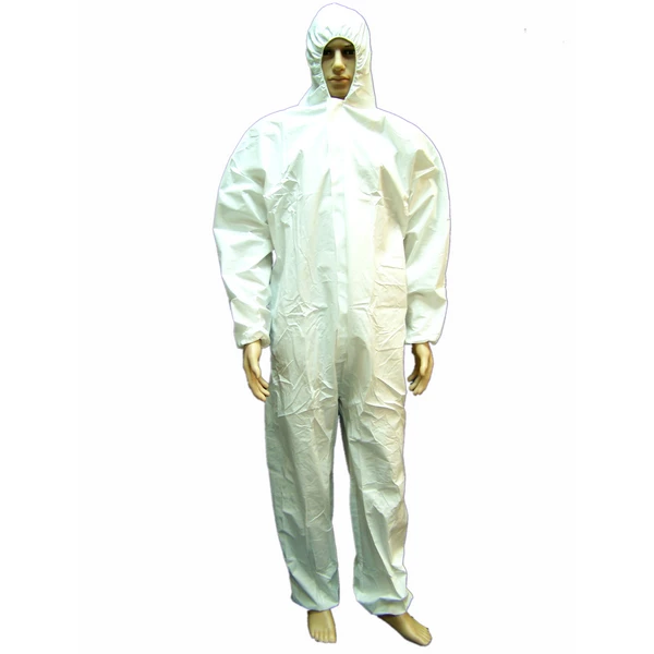 
Disposable White Microporous waterproof coverall 