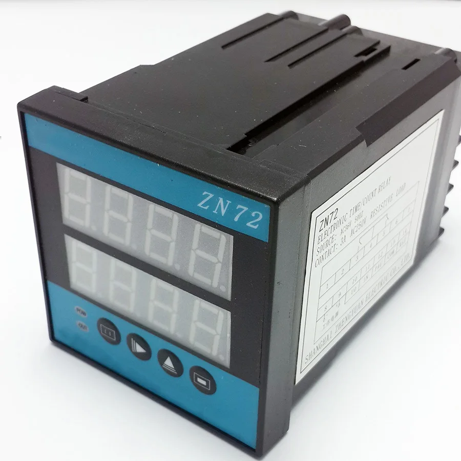 HB72 ZN72 dual digital display measuring counter tachometer electronic meter counter 72 * 72