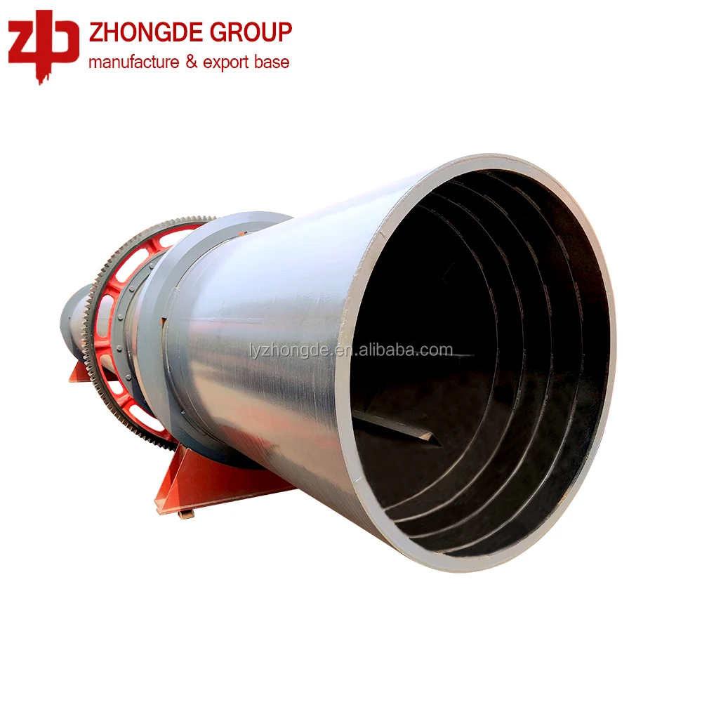 Мини-барабанная сушилка, винтовой конвейер для опилок, вращающаяся сушилка для печи