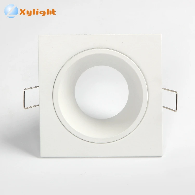 
Aluminum body led downlight mr16 gu10 square cob led downlight housing parts 