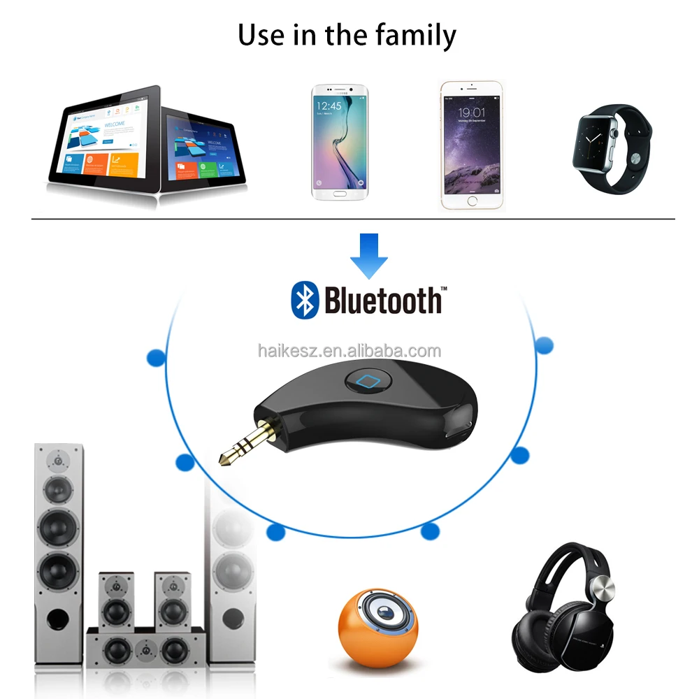 Car Bluetooth AUX 3.5mm Jack Bluetooth Receiver Handsfree Call Bluetooth Adapter Car Transmitter