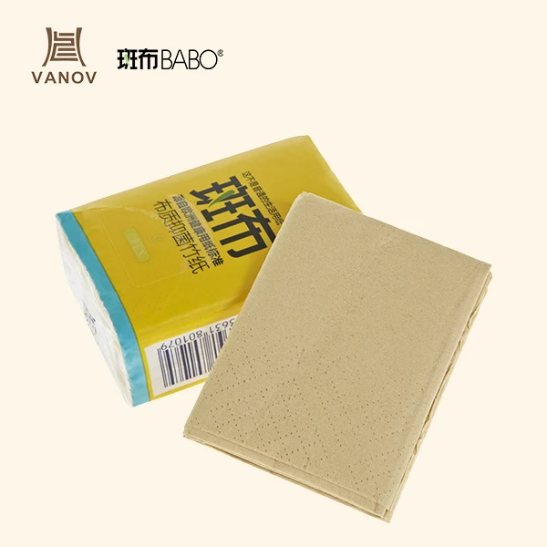 
3ply 100% Bamboo Unbleached Pocket Tissue Paper 