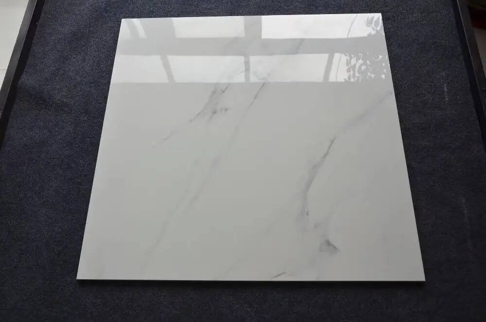 
Polished glazed floor tile ceramic piso carrara white marble look villa wall porcelanato 24x24 ceramic tile 