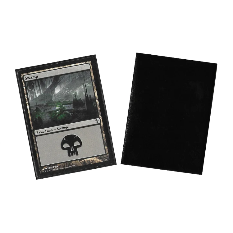 Hot Sales 600counts MTG Size 66X91mm  Premium Black Matte card sleeves