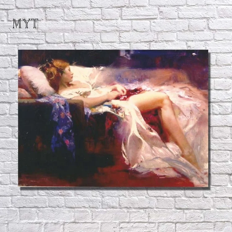 
 MYT Сексуальная китайская девушка Обнаженная женщина живопись голые девушки стена холст искусство Декор  