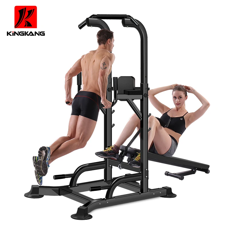 
Power Tower Multi Gym Machine - Adjustable Dip Station & Sit Up 