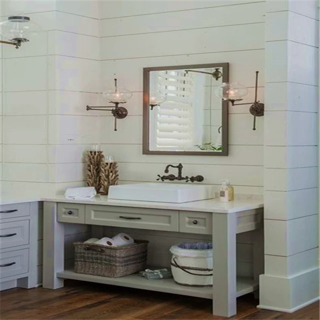Modern European style Chinese waterproof liquidation hotel pvc bathroom cabinet